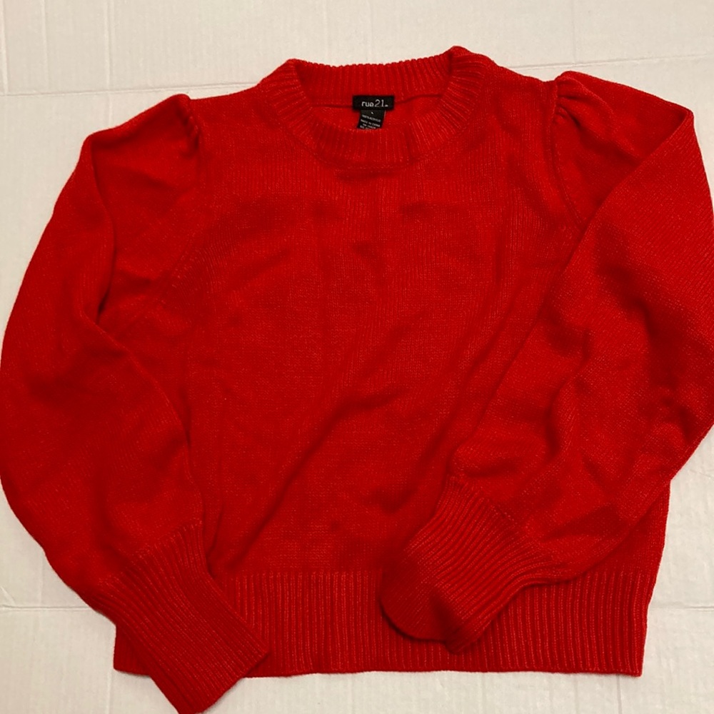 Rue21 Red Sweather  Size large - Picture 4 of 6